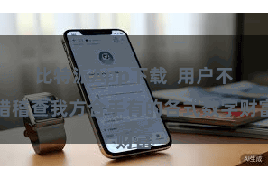 比特派App下载  用户不错稽查我方合手有的各式数字财富