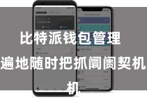比特派钱包管理  遍地随时把抓阛阓契机