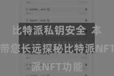 比特派私钥安全  本文将带您长远探秘比特派NFT功能